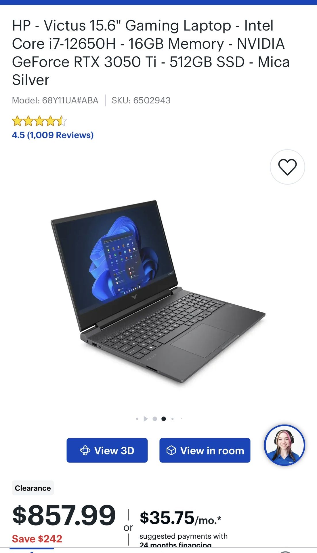HP - Victus 15.6" Gaming Laptop