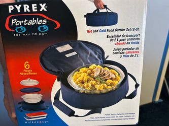 Pyrex bowl and carrying case - new never used still in box