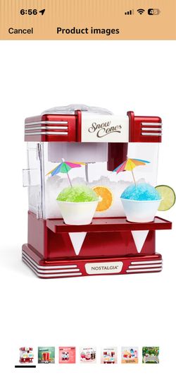 Nostalgia Snow Cone Shaved Ice Machine