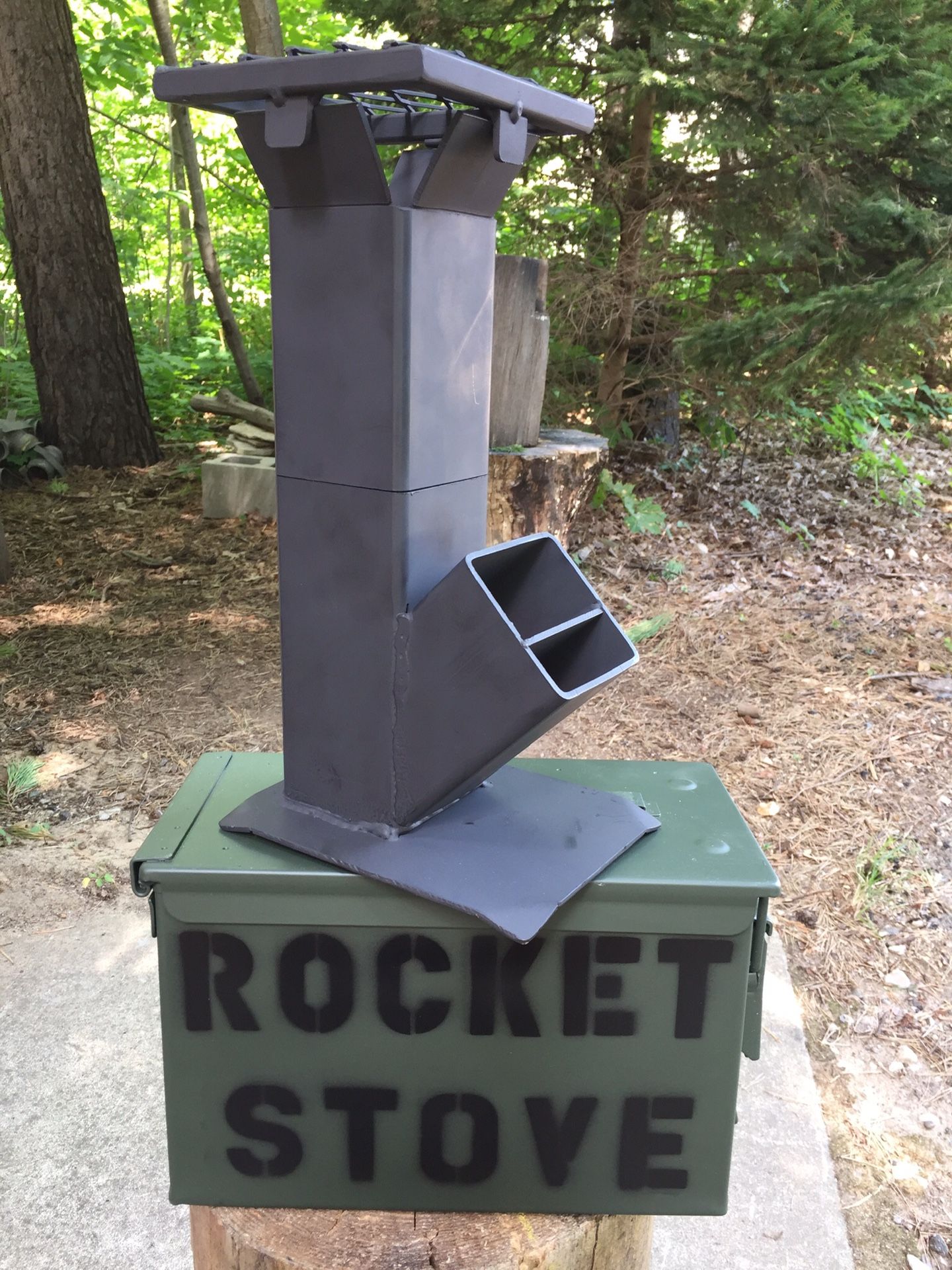 Ammo Can Rocket Stove