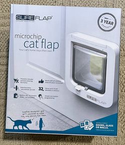 New-SureFlap Microchip Cat Flap - White 