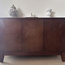 45” Side Board With Solid Wood Legs