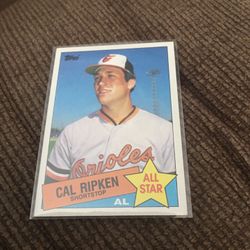 Baseball Card 1985 Topps All-Star Cal Ripken Jr