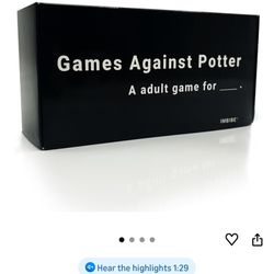 Games Against Potter Adult Game 
