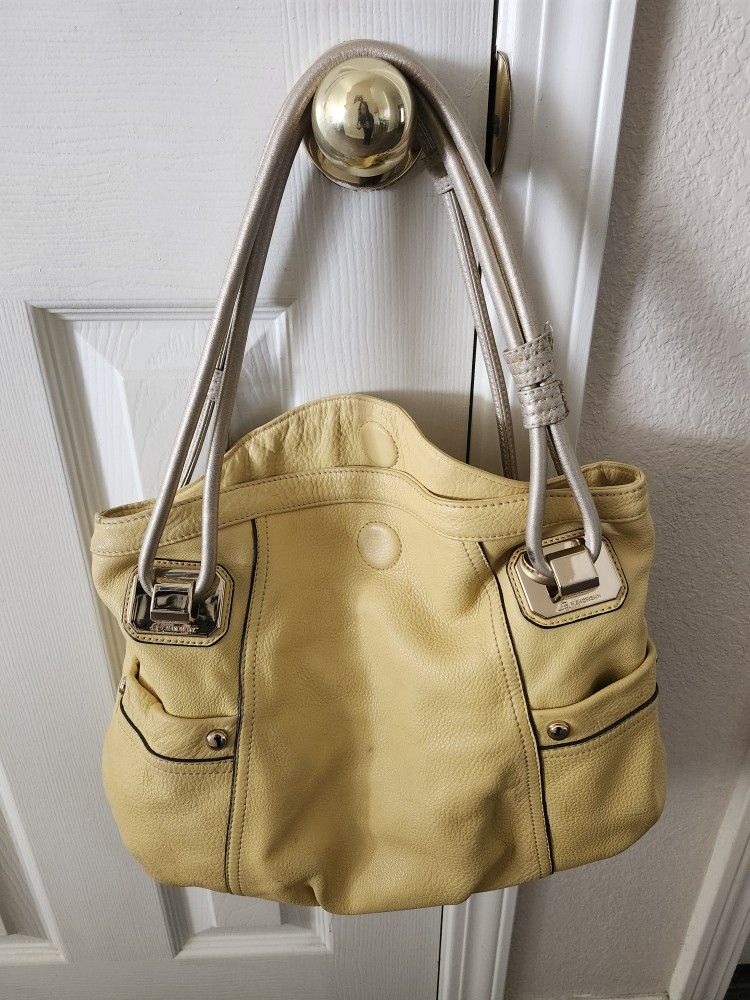 Makowsky Yellow Leather Bag