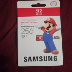 Switch 2 micro sd card 256gb mario