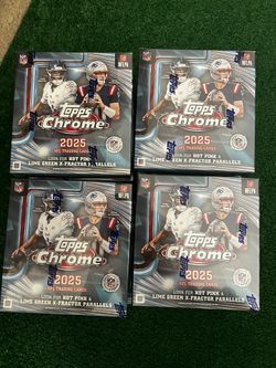 2025 Topps Chrome NFL Football Mega Box