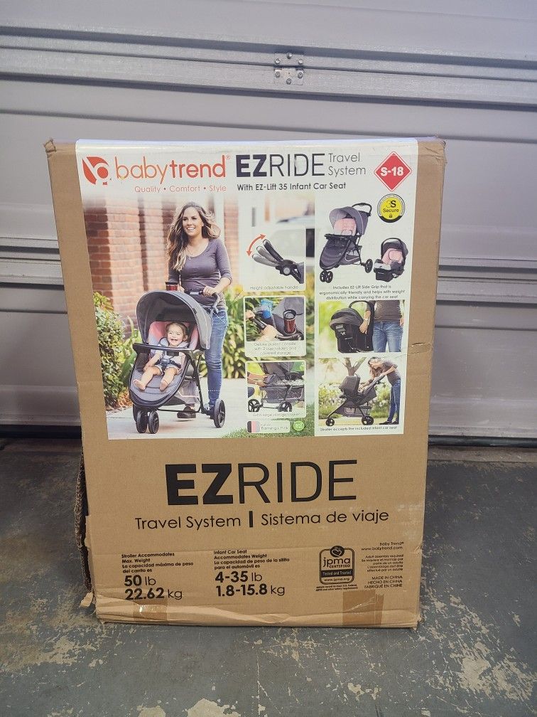 Baby Trend EZ Ride Travel System Car Seat And Stroller