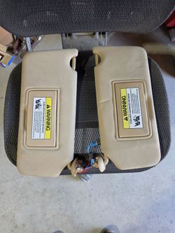 2008-12 Honda Accord DX LX EX EX-L Beige sunvisors