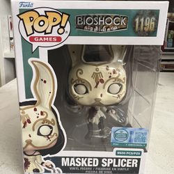 NEW IN HAND SUPREME LE EXC Masked Splicer Bioshock Funko Pop #1196 Video Games