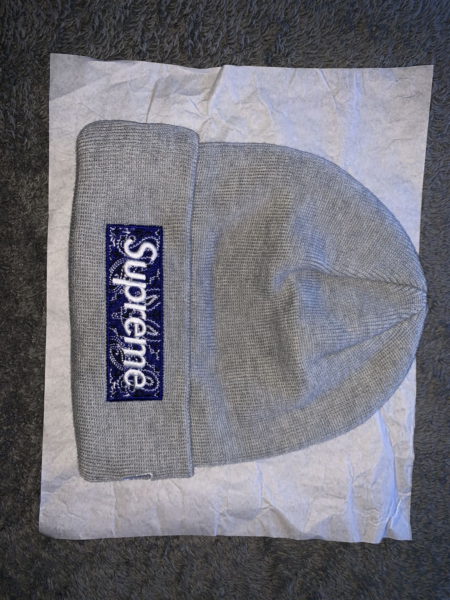 Supreme bandana box logo beanie