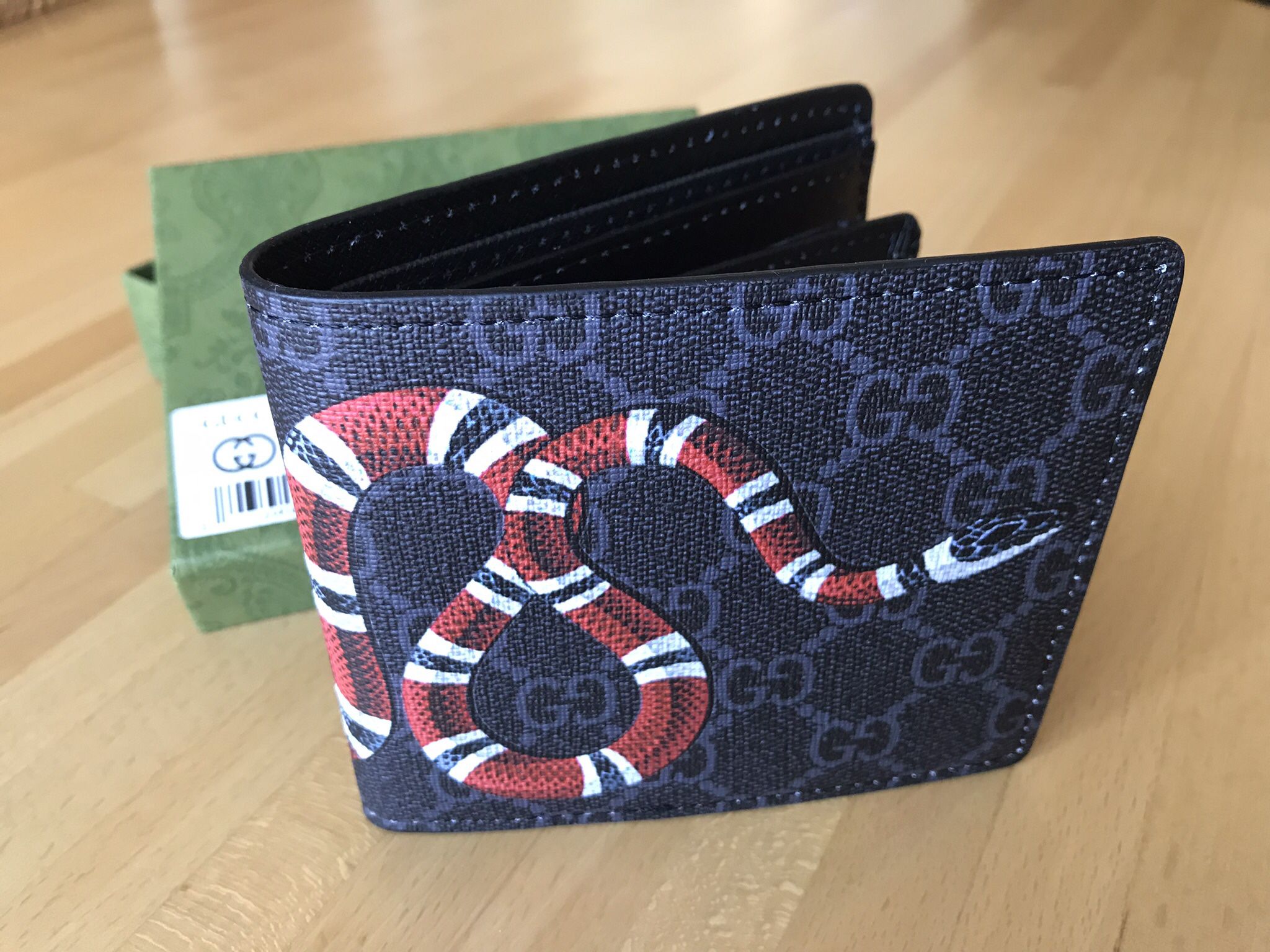 King Snake Black Biofold Wallet Gg Style