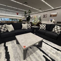 2 PC SOFA AND LOVESEAT 