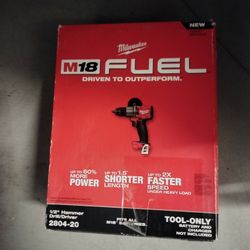 Milwaukee M18 Fuel Hammer Drill 1/2 Tool Only New 