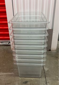 Cambro 1/2 Size x 8” Deep Clear Polycarbonate Food Pans