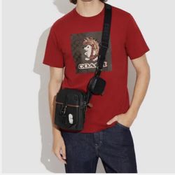 Coach Mens Cross Body Shoulder Bag C9836