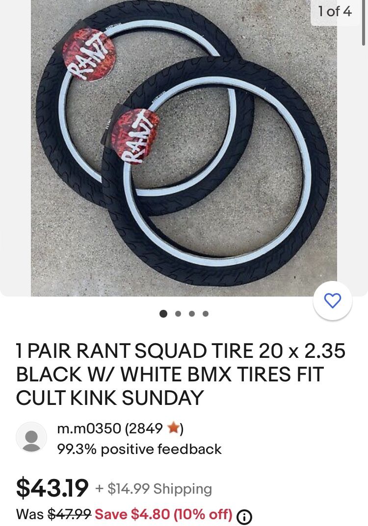 20in Bmx Rant Tires