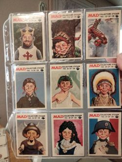 MAD Magazine Collector Stickers Lot of 9