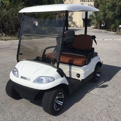 Street Legal Advanced EV - White 2 Passenger Golf Cart / OBO