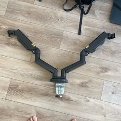 HUANUO Dual Monitor Stand - Full Adjustable Monitor Desk Mount