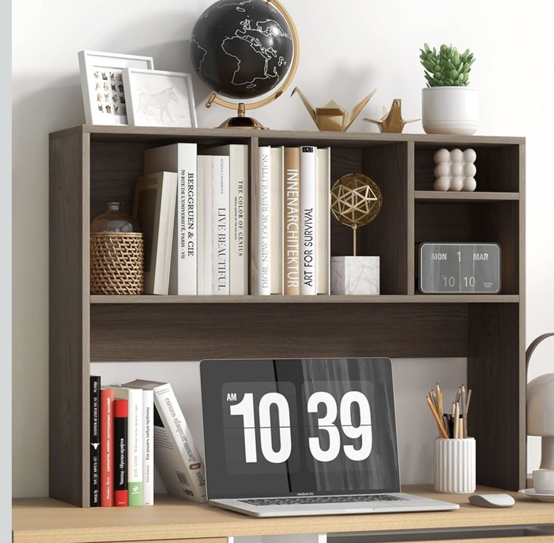 Tangkula Desktop Bookshelf, Countertop Storage For Sale $37.00 50%+ OFF Retail $75.99 NEW IN BOX