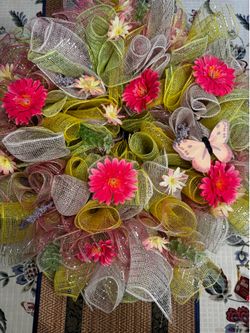 Large Easter-Spring Door Wreath