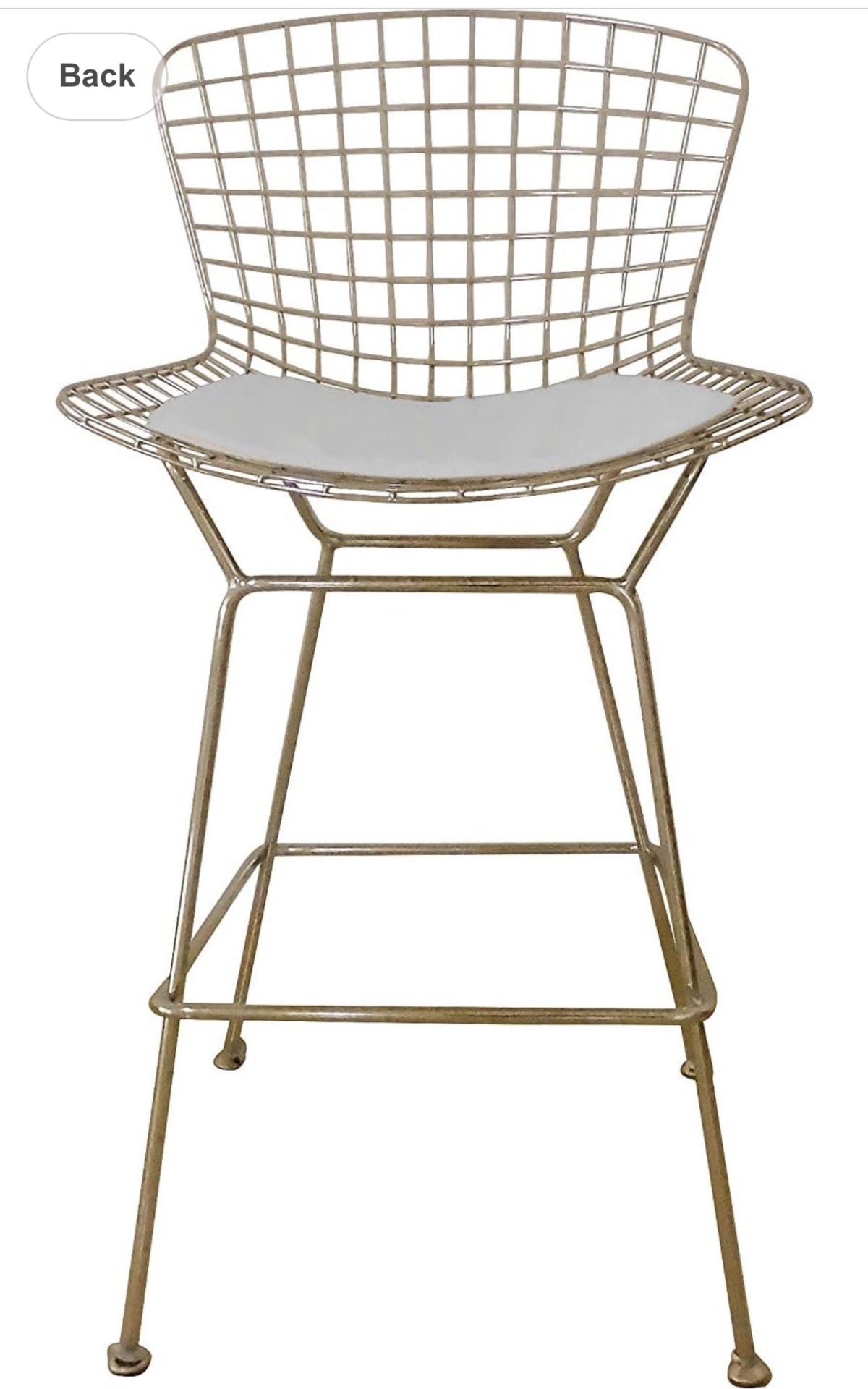 Metal bar stool