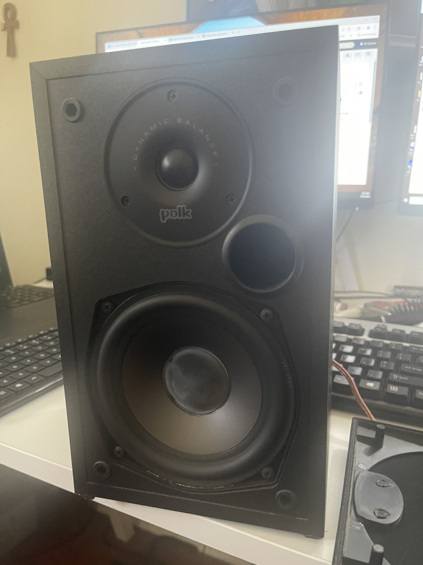 Polk Audio R10 Vintage Bookshelf Speakers Pair - Tested & Working
