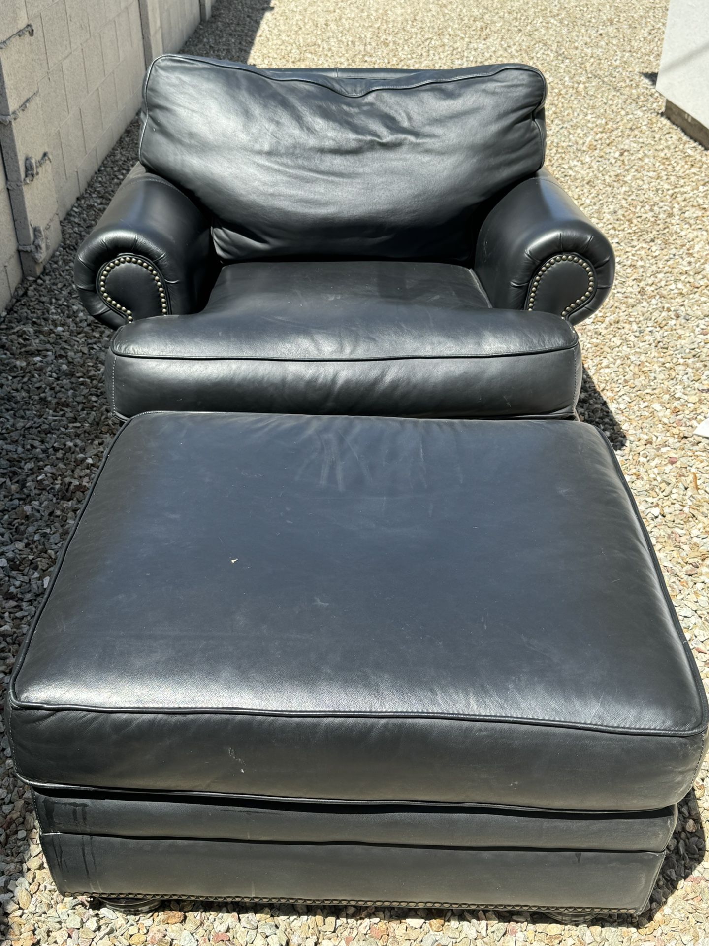 Black Leather Sofa Chair 