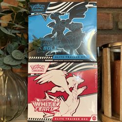 pokemon cards black bolt etb and white flare etb