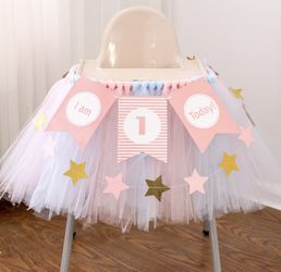 highchair banner + letter banner+star banner
