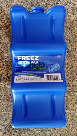 Lifoam Freez Pak Reusable 6pack Coolant New