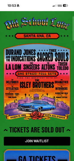 Oldies concert
