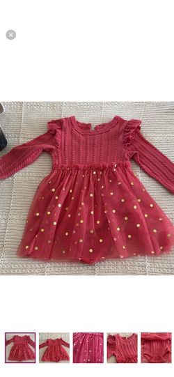 Just Lizzy Ruffled Dress With Matching Headband