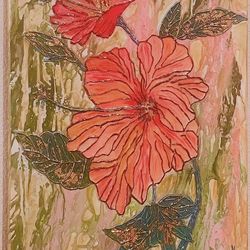 Painting of hibiscus