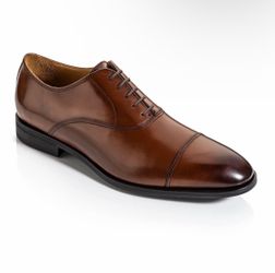 To Boot New York - Dale Cognac Calf Leather Cap Toe Oxford- MSRP $450 US size 10