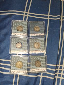 $150 6- Silver coins
