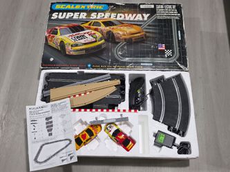 Vintage Scalextric Super Speedway Slot Car Racing Set (C1013T)