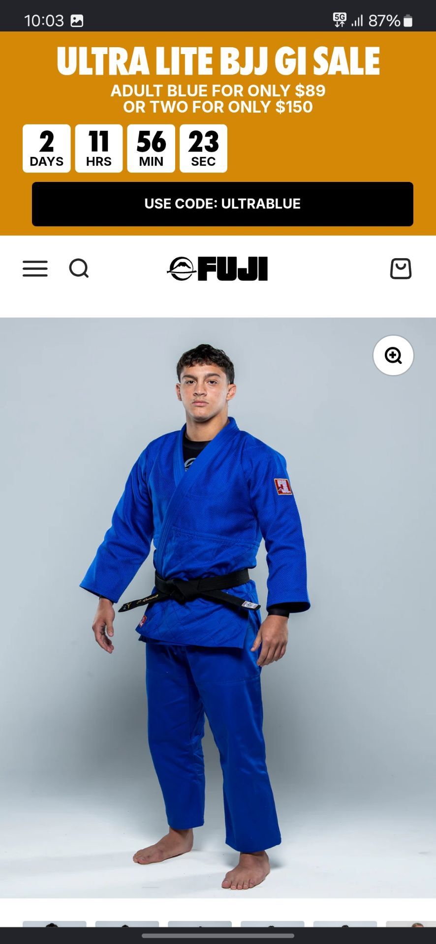 Euro Competition Judo Gi Blue