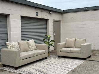 ποΈ BEAUTIFUL SOFA & LOVESEAT SET π₯ FREE DELIVERY π EXCELLENT CONDITION!