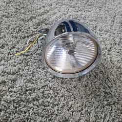 Custom Motorcycle Chrome Headlight