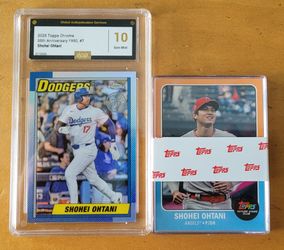 Shohei Ohtani bundle, 2025 Topps Chrome 35th anniversary, 2021 Topps future stars 5 card sealed set