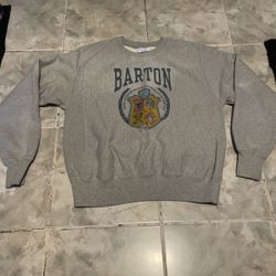 The Holdovers Sweatshirt Mens Medium Champion Reverse Weave Gray Barton Promo