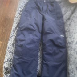 2 Snow Pants Black Size Kids M-Blue Size 10 s Almost new