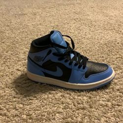 Jordan 1 Blue Black Size 7.5 No Box 