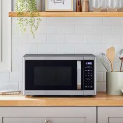 Vissani 1.6 cu. ft. Countertop Microwave in Fingerprint Resistant Stainless Steel