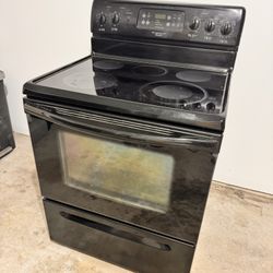 Black Electric Frigidaire Oven