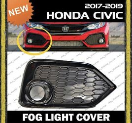 Honda Civic Hatchback Si 2017 2018 2019 Bumper Fog Light Cover Bezel