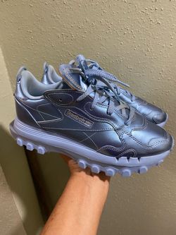 Reebok Cardi B x Classic Leather Fluid Blue Size 9  like new