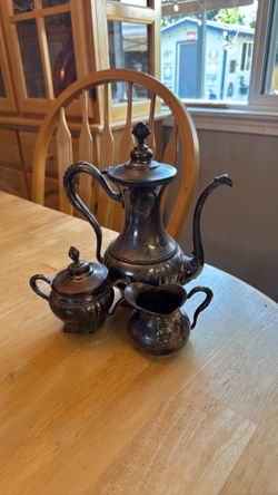 Silver plated tea set
